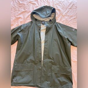 Helly Hansen Waterproof Green Hooded Workwear Men’s size 2XL